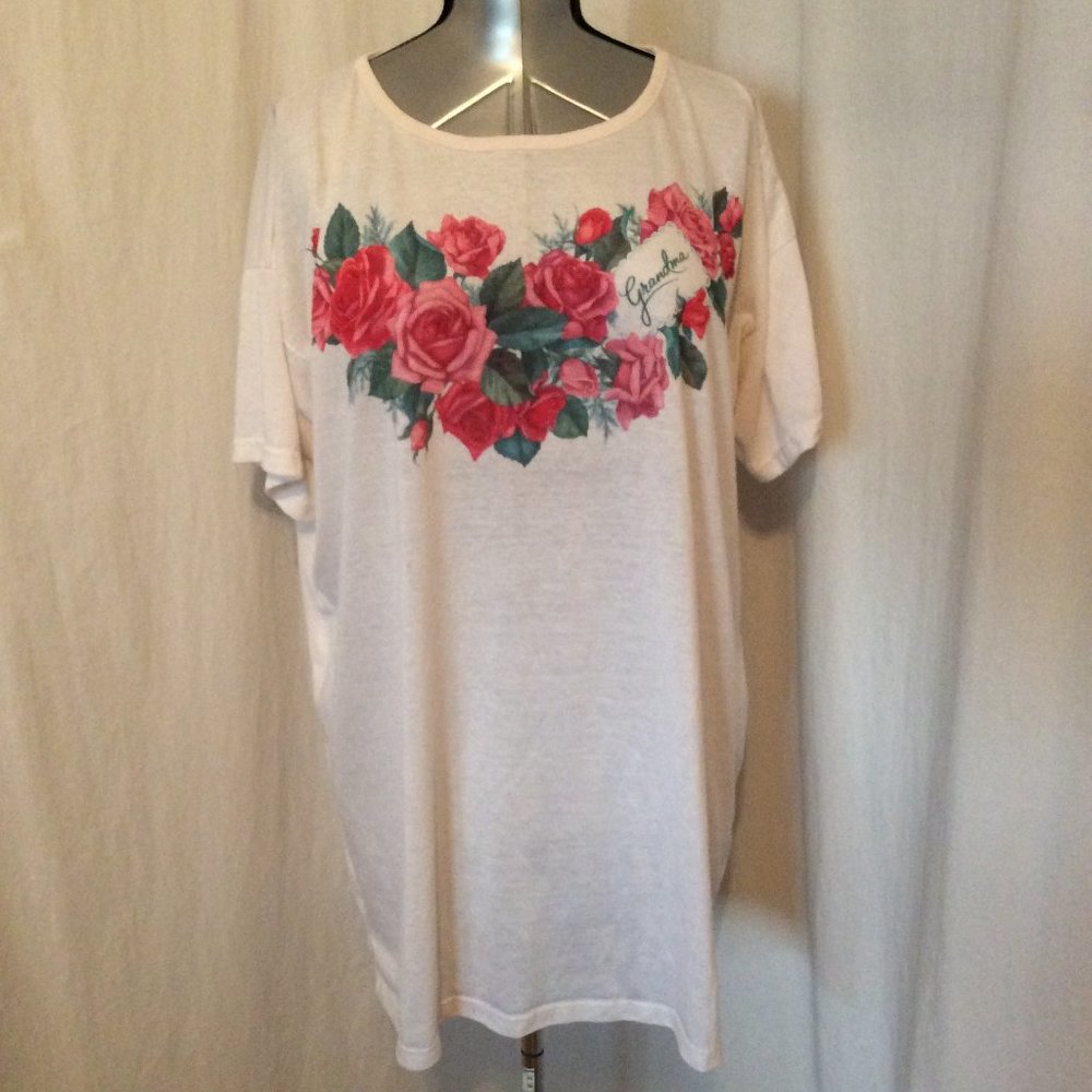 Avon ‘Grandma’ Floral Graphic T Shirt OS